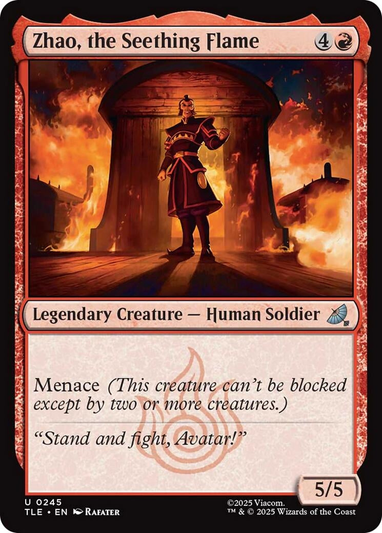 Image for Zhao, the Seething Flame (0245) (245) (TLE) - Magic: The Gathering