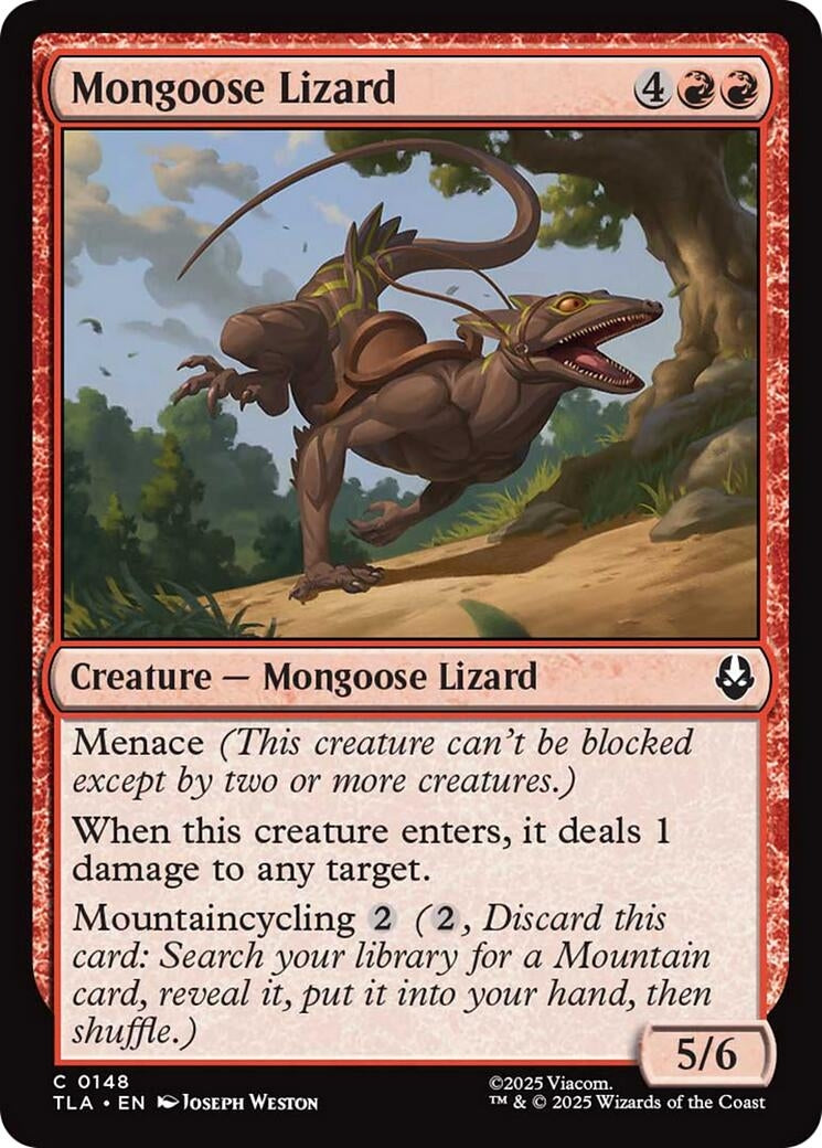 Image for Mongoose Lizard (148) (TLA) - Magic: The Gathering