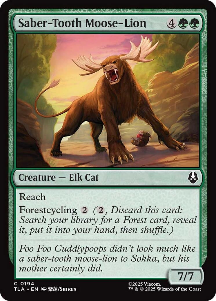 Image for Saber-Tooth Moose-Lion (194) (TLA) - Magic: The Gathering