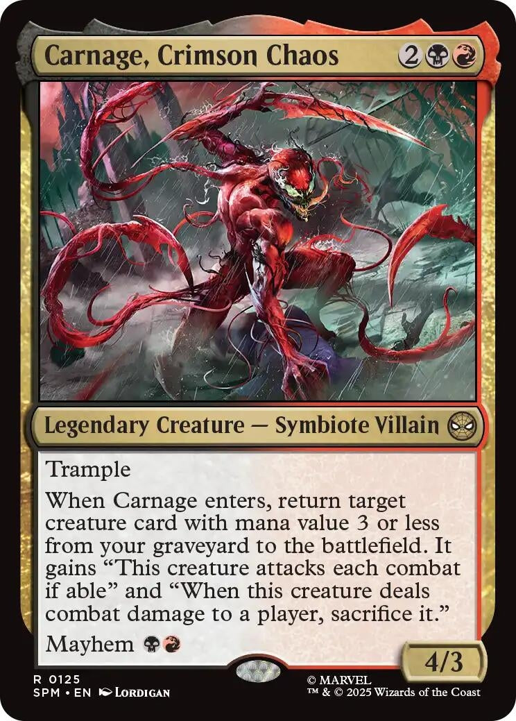 Carnage, Crimson Chaos (125) (SPM)