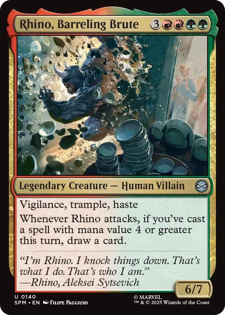 Rhino, Barreling Brute (140) (SPM)
