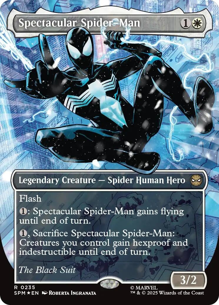 Spectacular Spider-Man (0235) (Borderless) (Textured Foil) (235) (SPM)