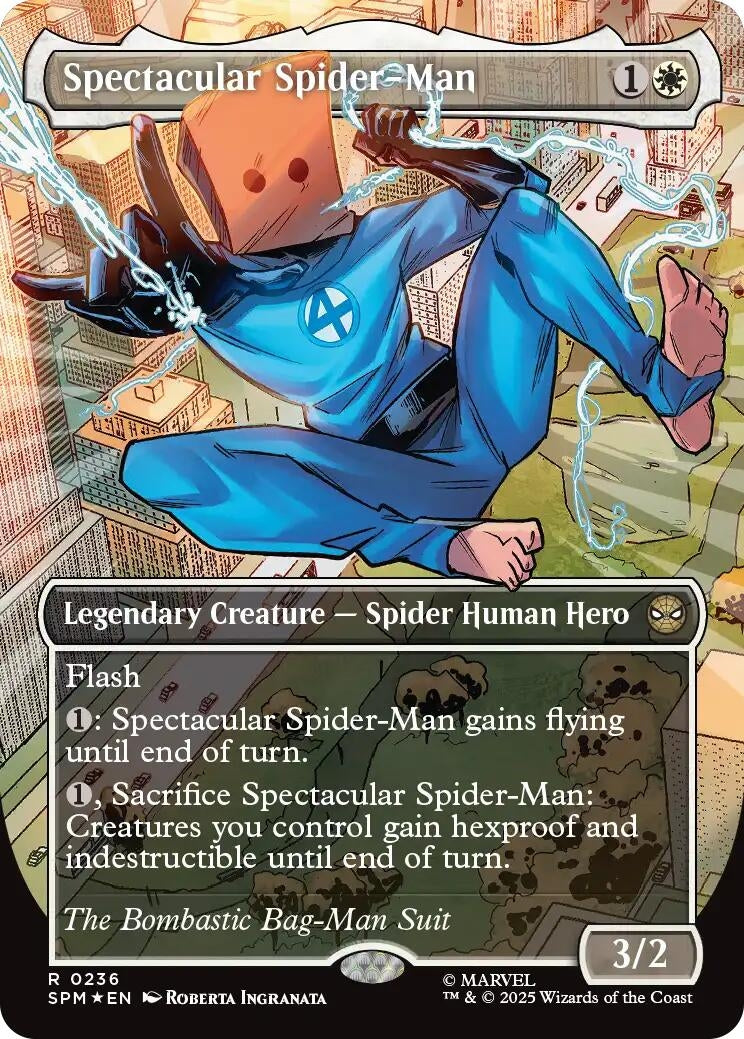 Spectacular Spider-Man (0236) (Borderless) (Textured Foil) (236) (SPM)