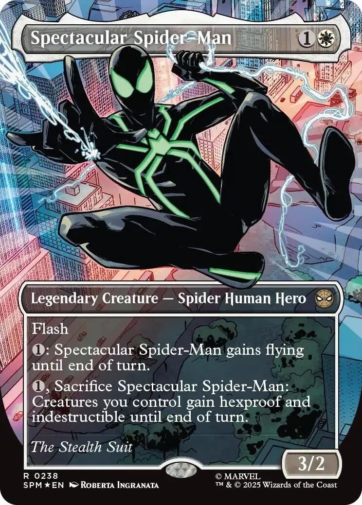 Spectacular Spider-Man (0238) (Borderless) (Textured Foil) (238) (SPM)