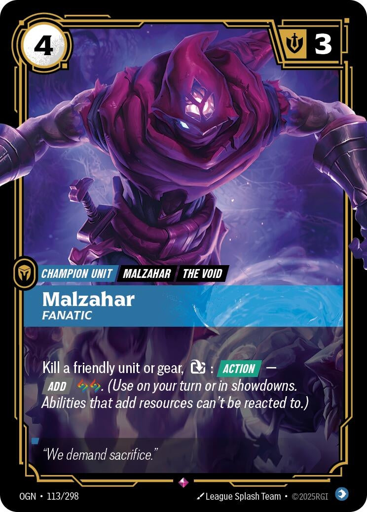 Malzahar - Fanatic (113/298) (OGN)