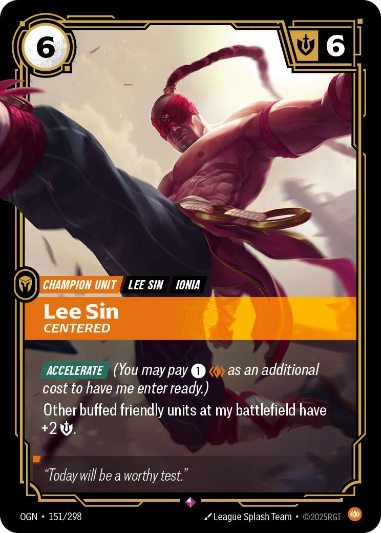 Lee Sin - Centered (151/298) (OGN)