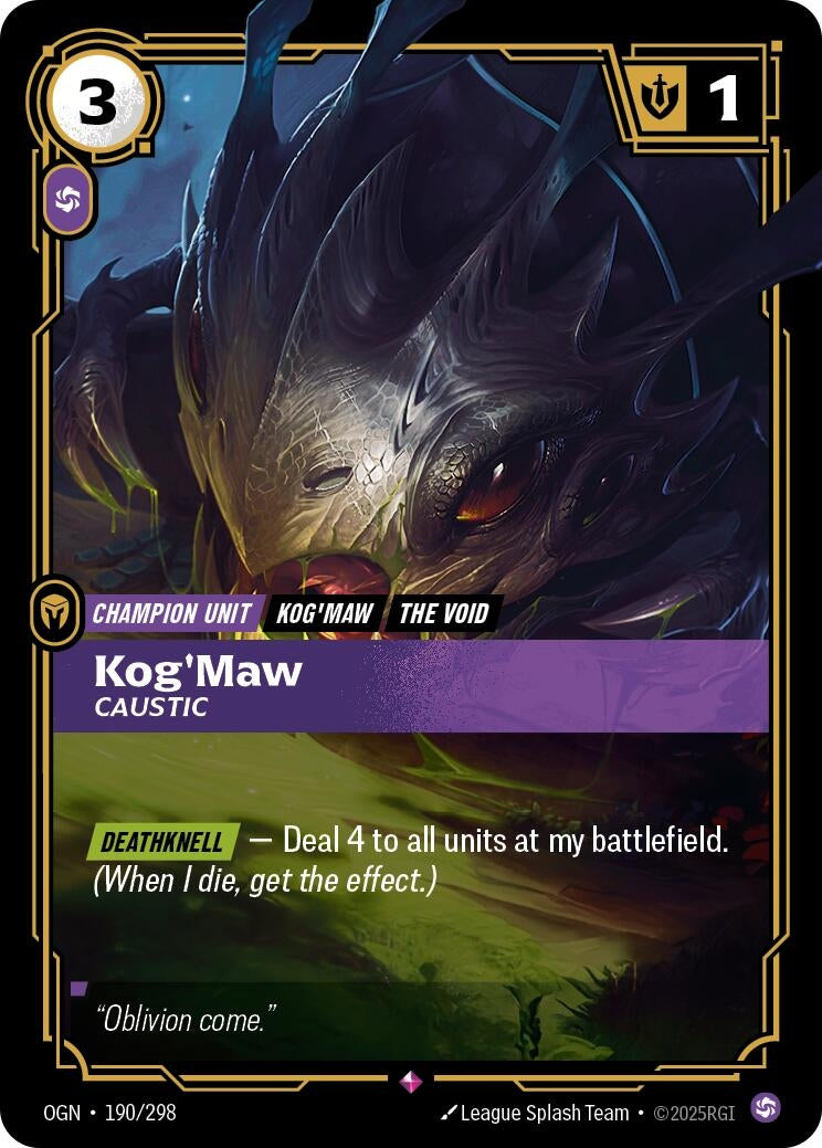 Kog'Maw - Caustic (190/298) (OGN)