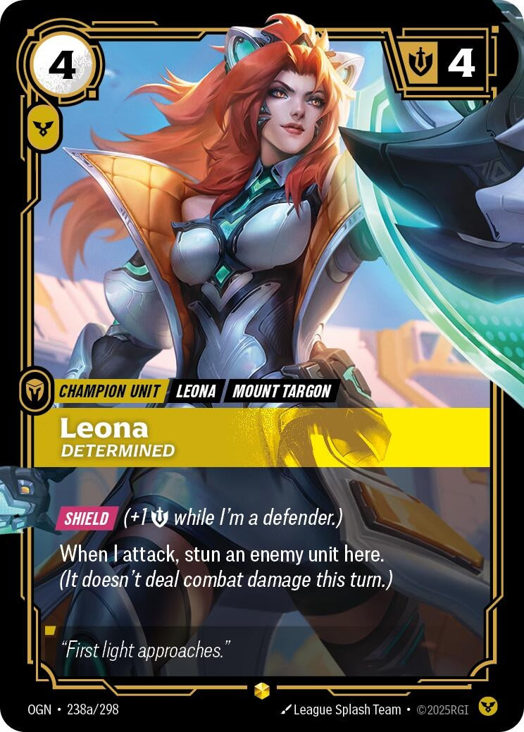 Leona - Determined (Alternate Art) (238a/298) (OGN)