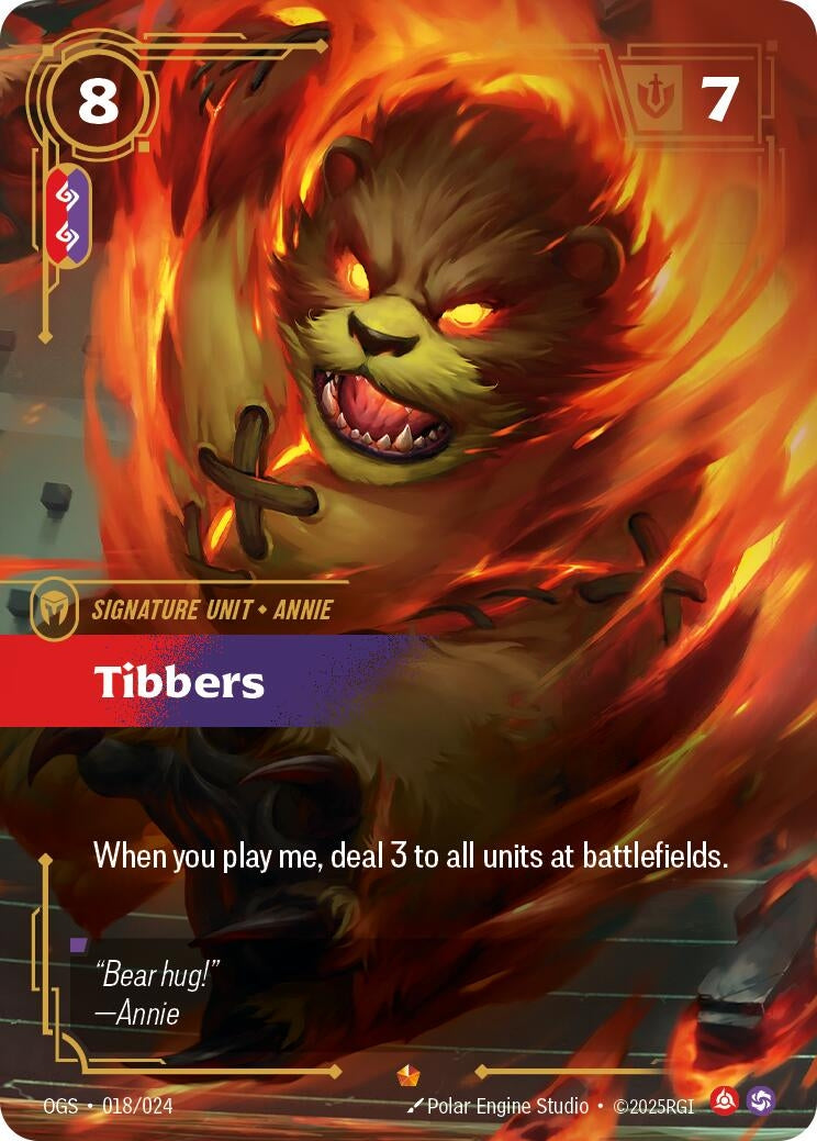 Image for Tibbers (018/024) (OGS:PG) - Riftbound: League of Legends Trading Card Game