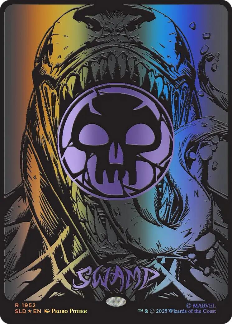 Image for Swamp (1952) (Raised Foil) (1952) (SLD) - Magic: The Gathering