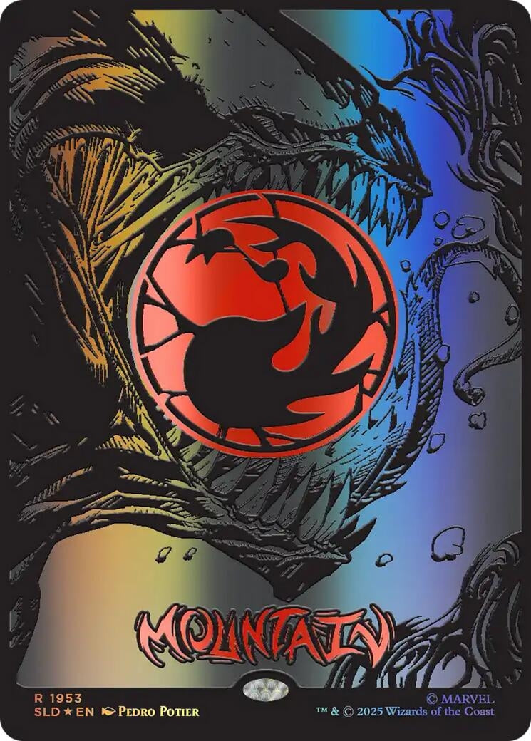 Image for Mountain (1953) (Raised Foil) (1953) (SLD) - Magic: The Gathering