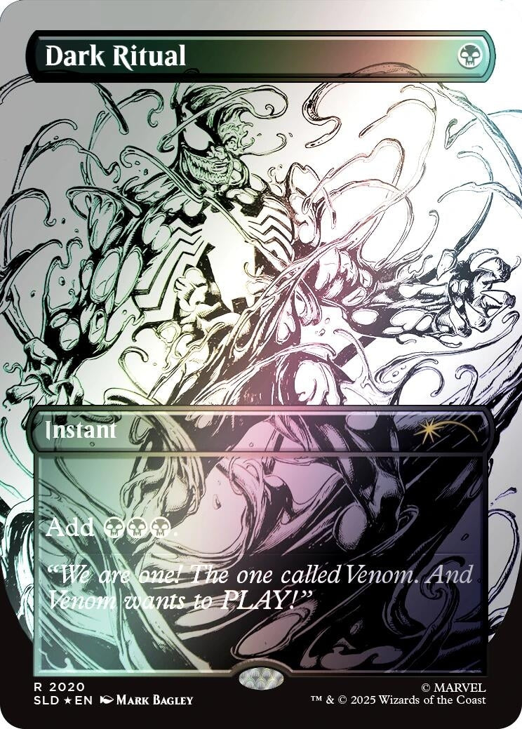 Image for Dark Ritual (2020) (Rainbow Foil) (2020) (SLD) - Magic: The Gathering