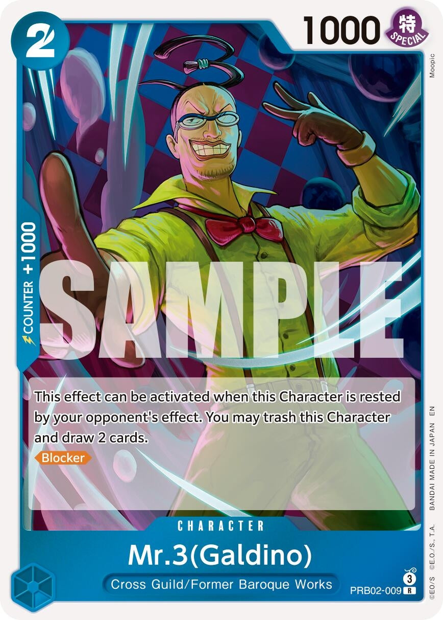 Image for Mr.3(Galdino) - PRB02-009 (PRB02-009) (PRB-02) - One Piece Card Game