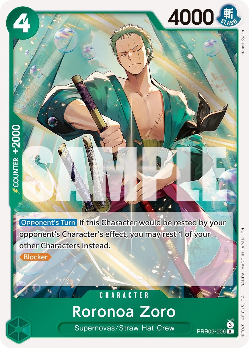 Image for Roronoa Zoro - PRB02-006 (PRB02-006) (PRB-02) - One Piece Card Game