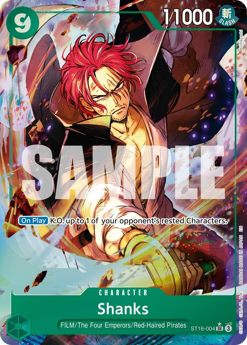 Image for Shanks - ST16-004 (Alternate Art) (ST16-004) (PRB-02) - One Piece Card Game