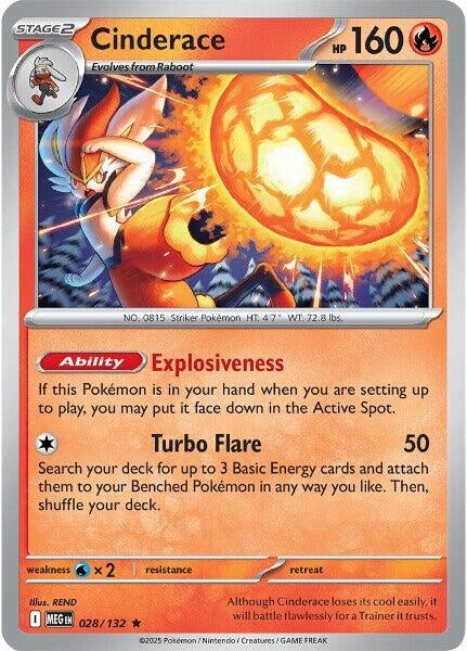 Cinderace (028/132) (MEG)