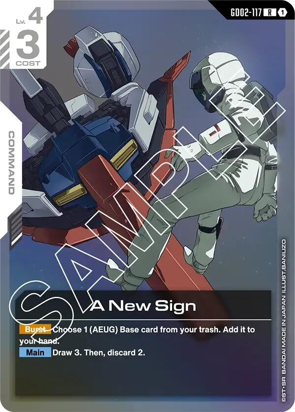 Image for A New Sign (GD02-117) (GD02) - Gundam Card Game