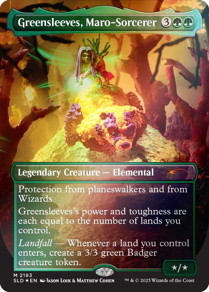 Image for Greensleeves, Maro-Sorcerer (Rainbow Foil) (2193) (SLD) - Magic: The Gathering