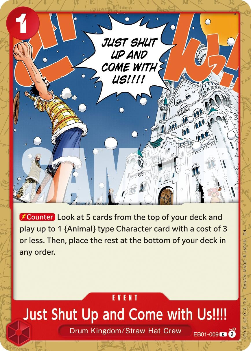 Image for Just Shut Up and Come with Us!!!! (Reprint) (EB01-009) (PRB-02) - One Piece Card Game