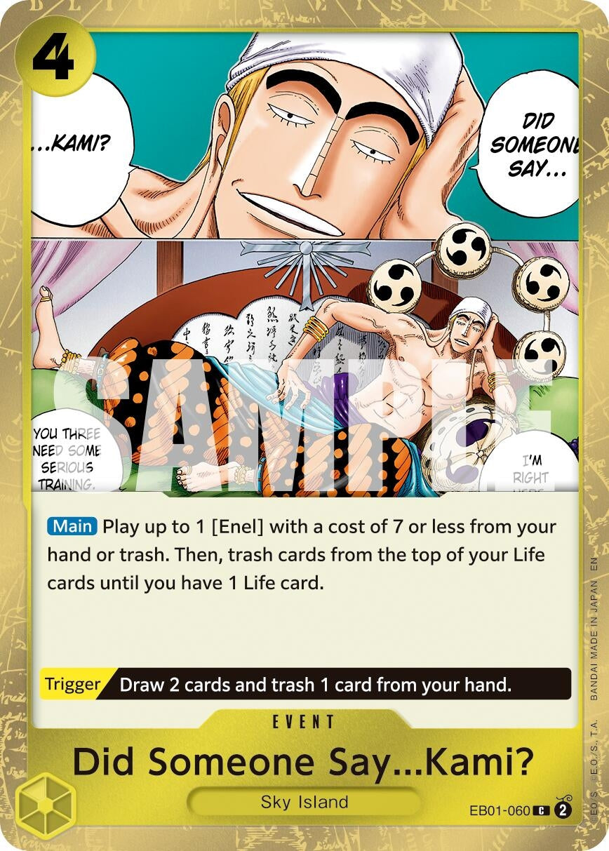 Image for Did Someone Say...Kami? (Pirate Foil) (EB01-060) (PRB-02) - One Piece Card Game