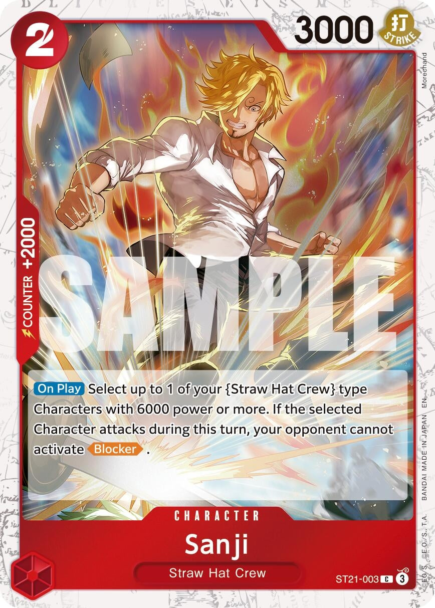 Image for Sanji - ST21-003 (Pirate Foil) (ST21-003) (PRB-02) - One Piece Card Game