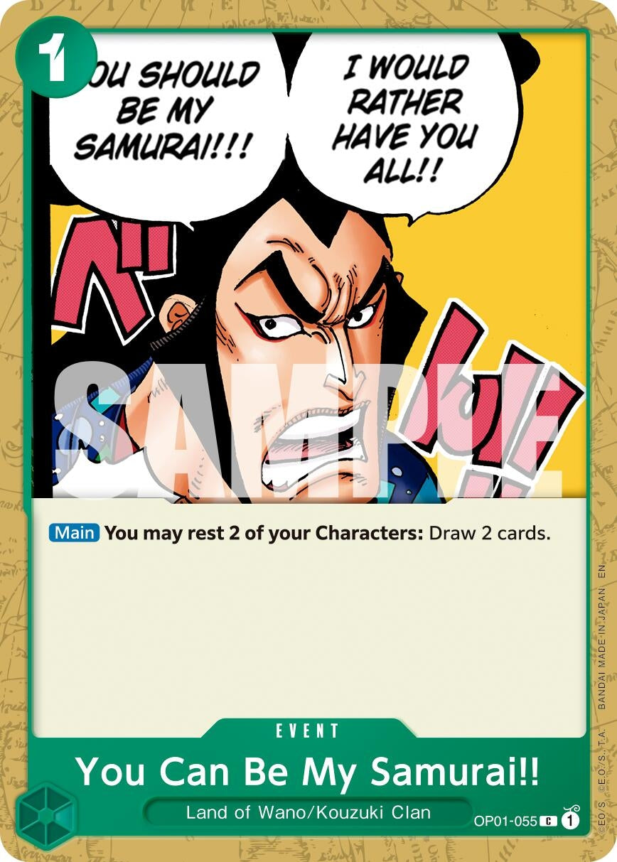 Image for You Can Be My Samurai!! (Reprint) (OP01-055) (PRB-02) - One Piece Card Game