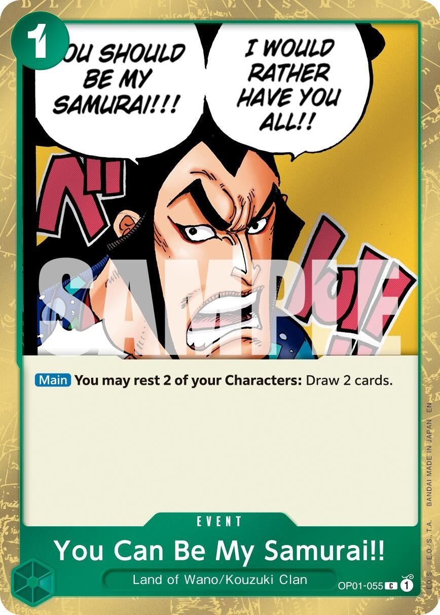 Image for You Can Be My Samurai!! (Pirate Foil) (OP01-055) (PRB-02) - One Piece Card Game