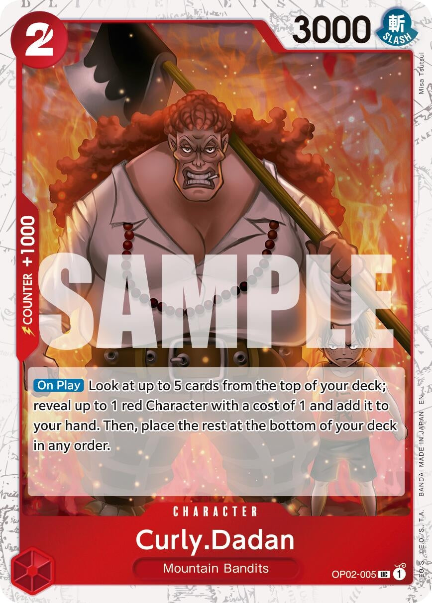Image for Curly.Dadan (Pirate Foil) (OP02-005) (PRB-02) - One Piece Card Game