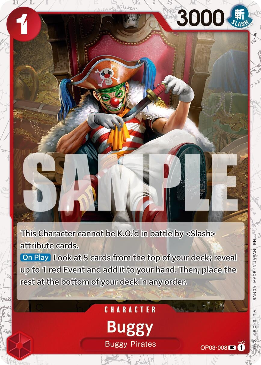 Image for Buggy - OP03-008 (Pirate Foil) (OP03-008) (PRB-02) - One Piece Card Game