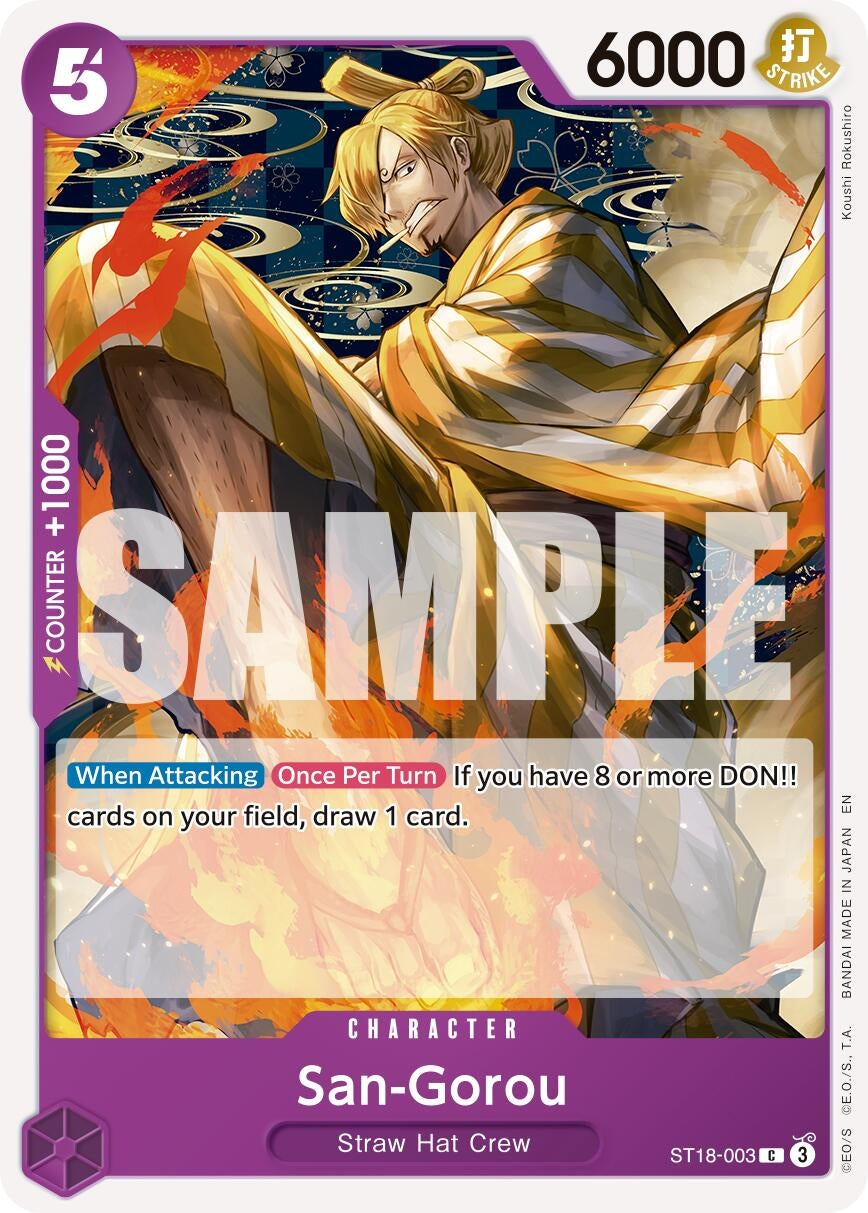 Image for San-Gorou (Reprint) (ST18-003) (PRB-02) - One Piece Card Game
