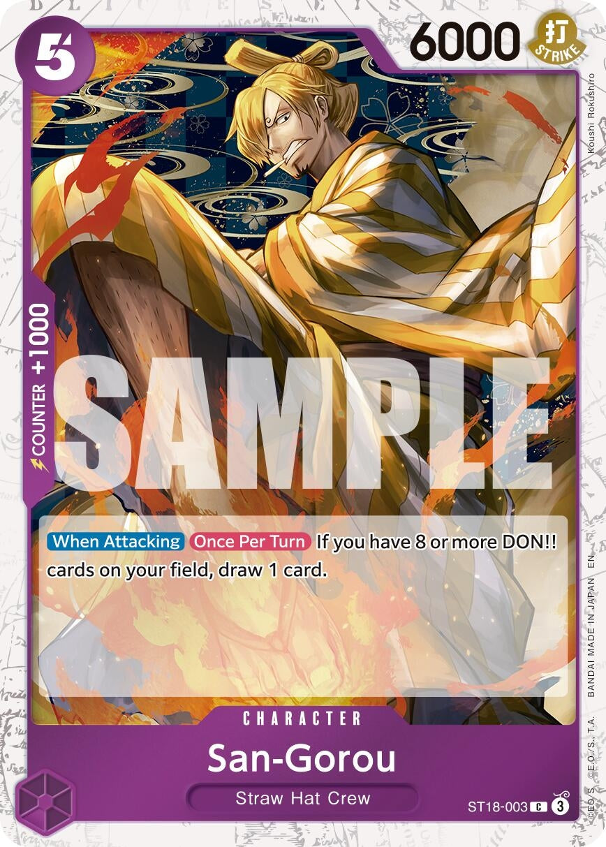 Image for San-Gorou (Pirate Foil) (ST18-003) (PRB-02) - One Piece Card Game
