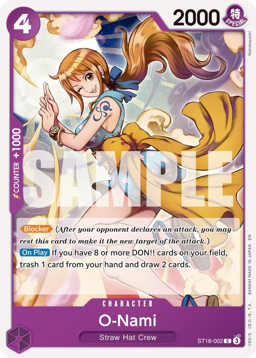 Image for O-Nami (Reprint) (ST18-002) (PRB-02) - One Piece Card Game