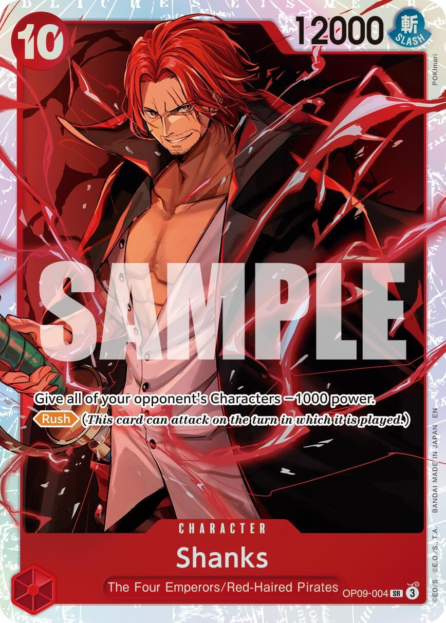 Image for Shanks - OP09-004 (Reprint) (OP09-004) (PRB-02) - One Piece Card Game
