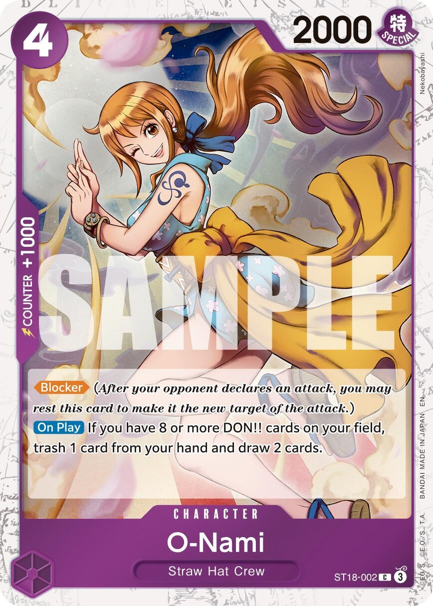 Image for O-Nami (Pirate Foil) (ST18-002) (PRB-02) - One Piece Card Game