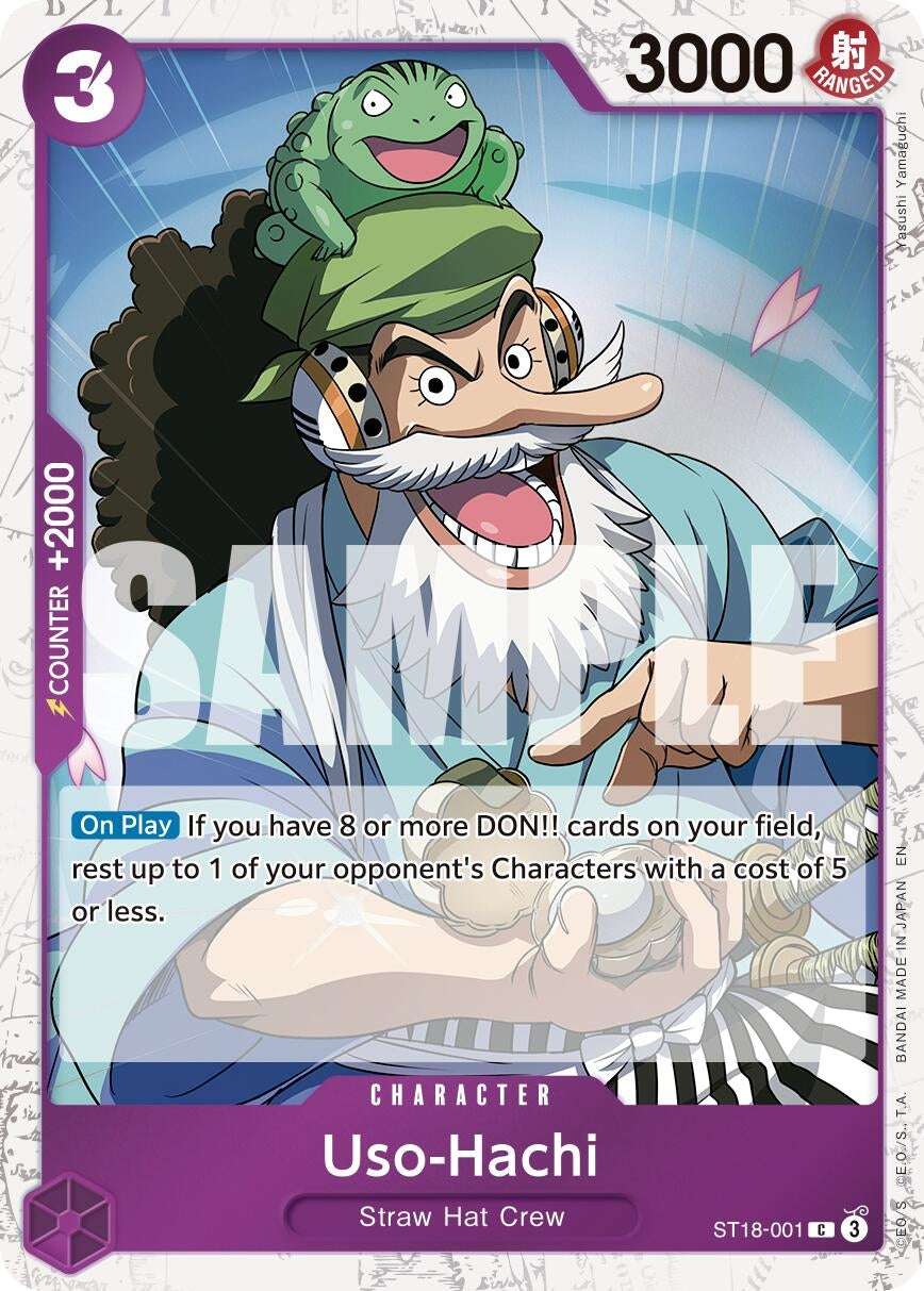 Image for Uso-Hachi (Pirate Foil) (ST18-001) (PRB-02) - One Piece Card Game
