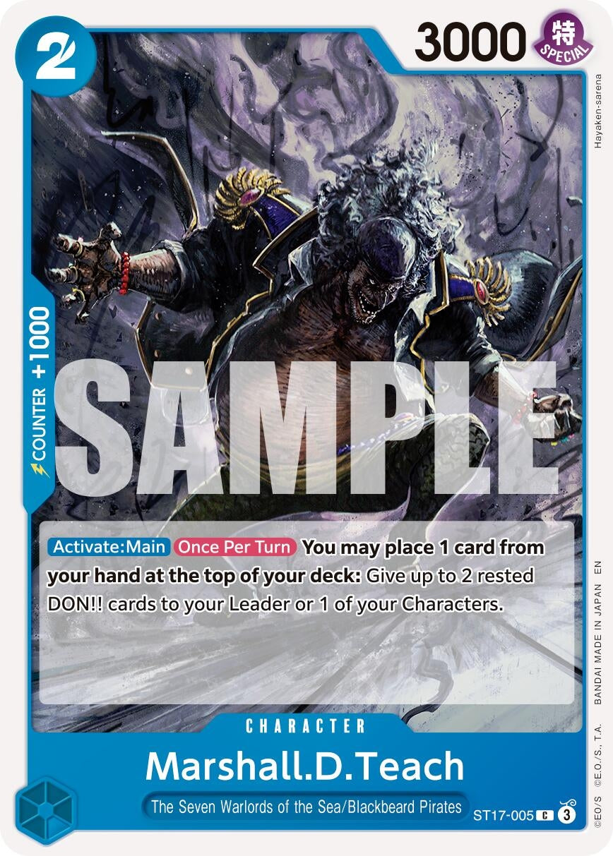 Image for Marshall.D.Teach - ST17-005 (ST17-005) (PRB-02) - One Piece Card Game