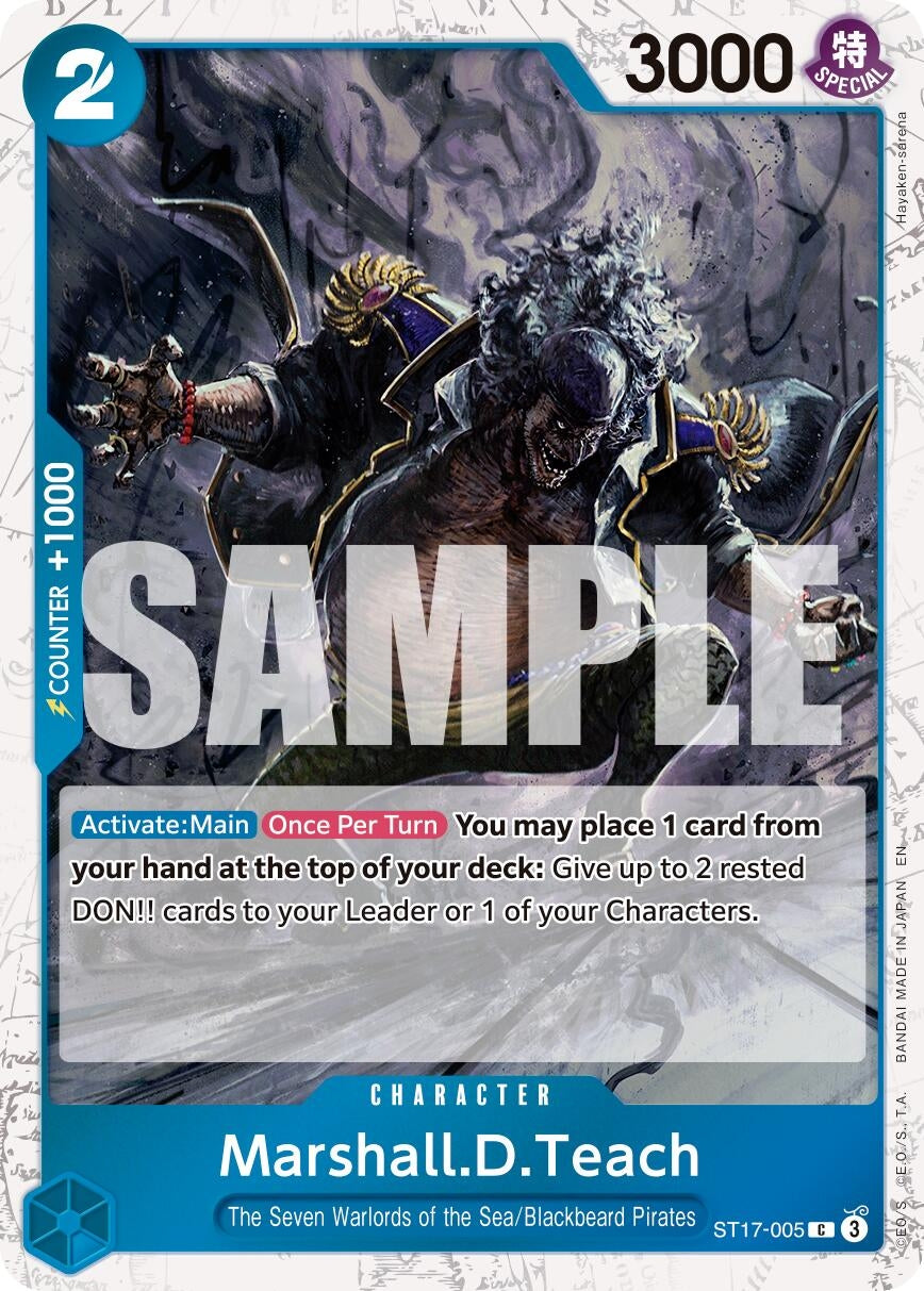 Image for Marshall.D.Teach - ST17-005 (Pirate Foil) (ST17-005) (PRB-02) - One Piece Card Game