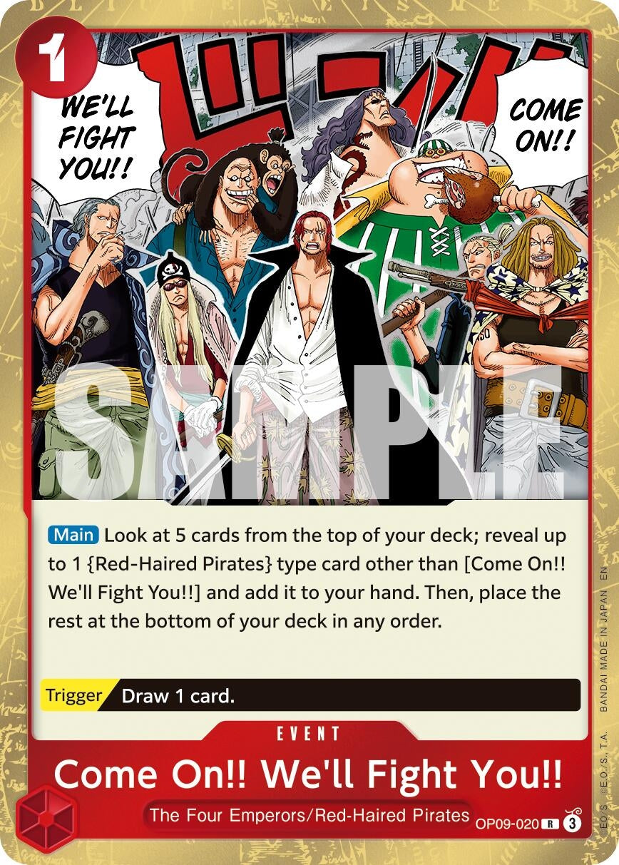 Come On!! We'll Fight You!! (Reprint) (OP09-020) (PRB-02)