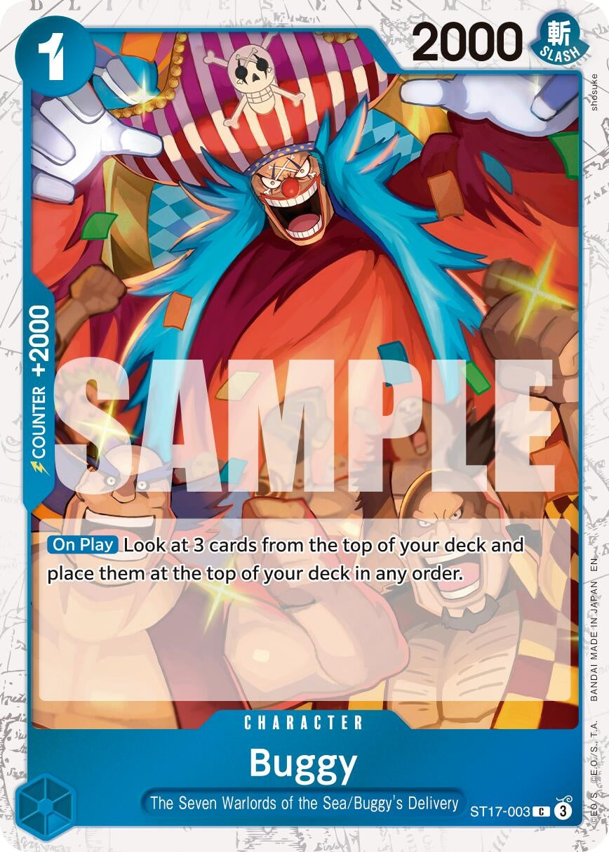 Image for Buggy - ST17-003 (Pirate Foil) (ST17-003) (PRB-02) - One Piece Card Game