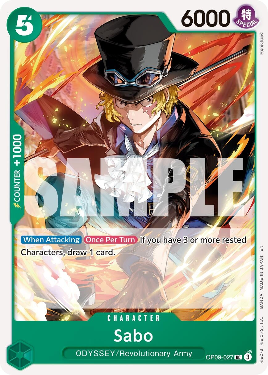 Image for Sabo - OP09-027 (Reprint) (OP09-027) (PRB-02) - One Piece Card Game