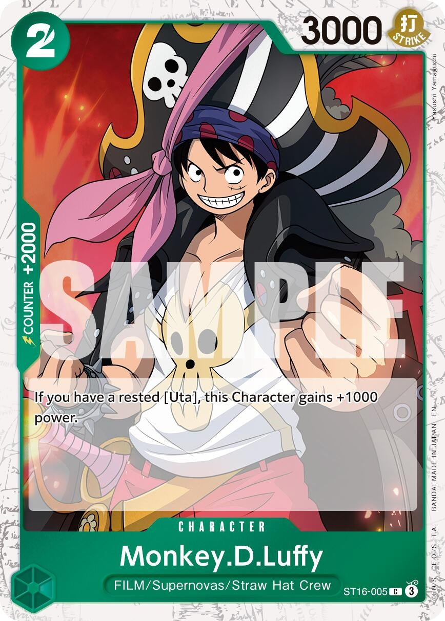 Image for Monkey.D.Luffy - ST16-005 (Pirate Foil) (ST16-005) (PRB-02) - One Piece Card Game