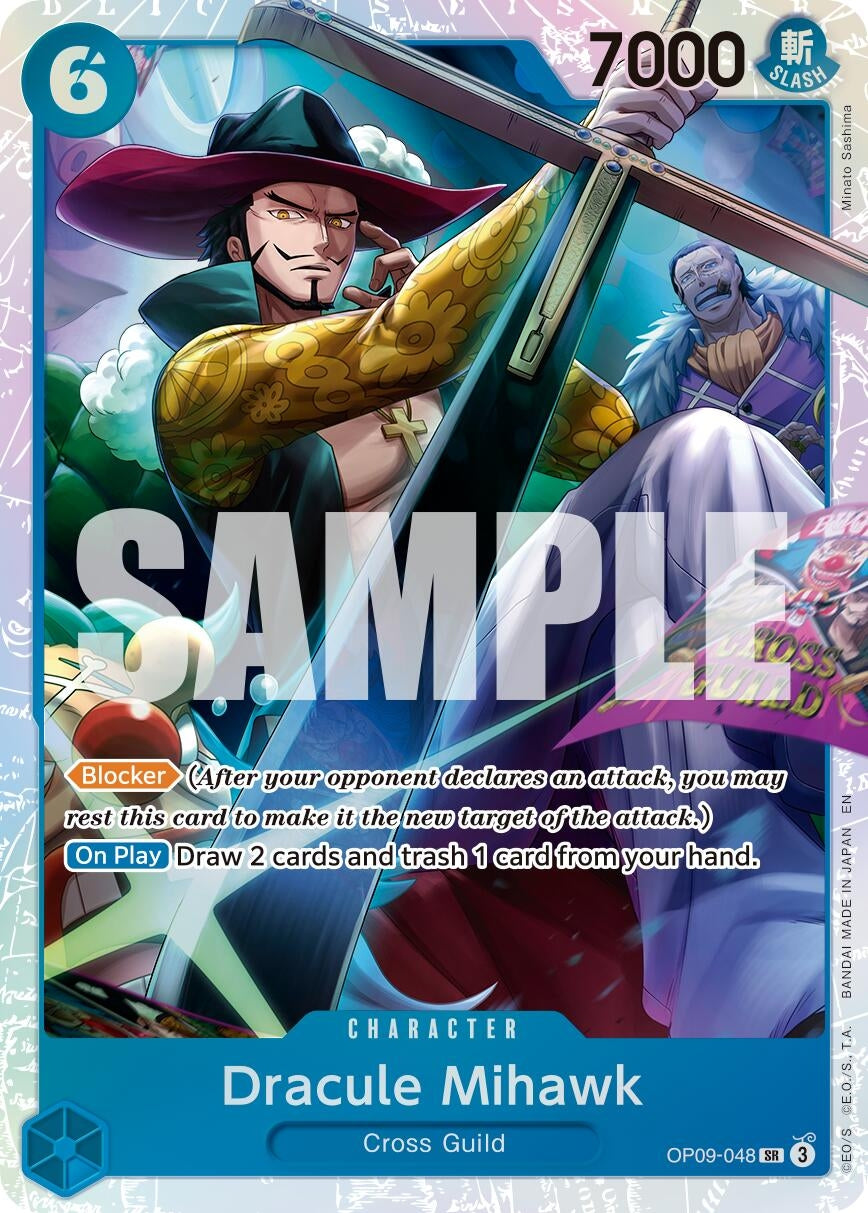 Image for Dracule Mihawk - OP09-048 (Reprint) (OP09-048) (PRB-02) - One Piece Card Game
