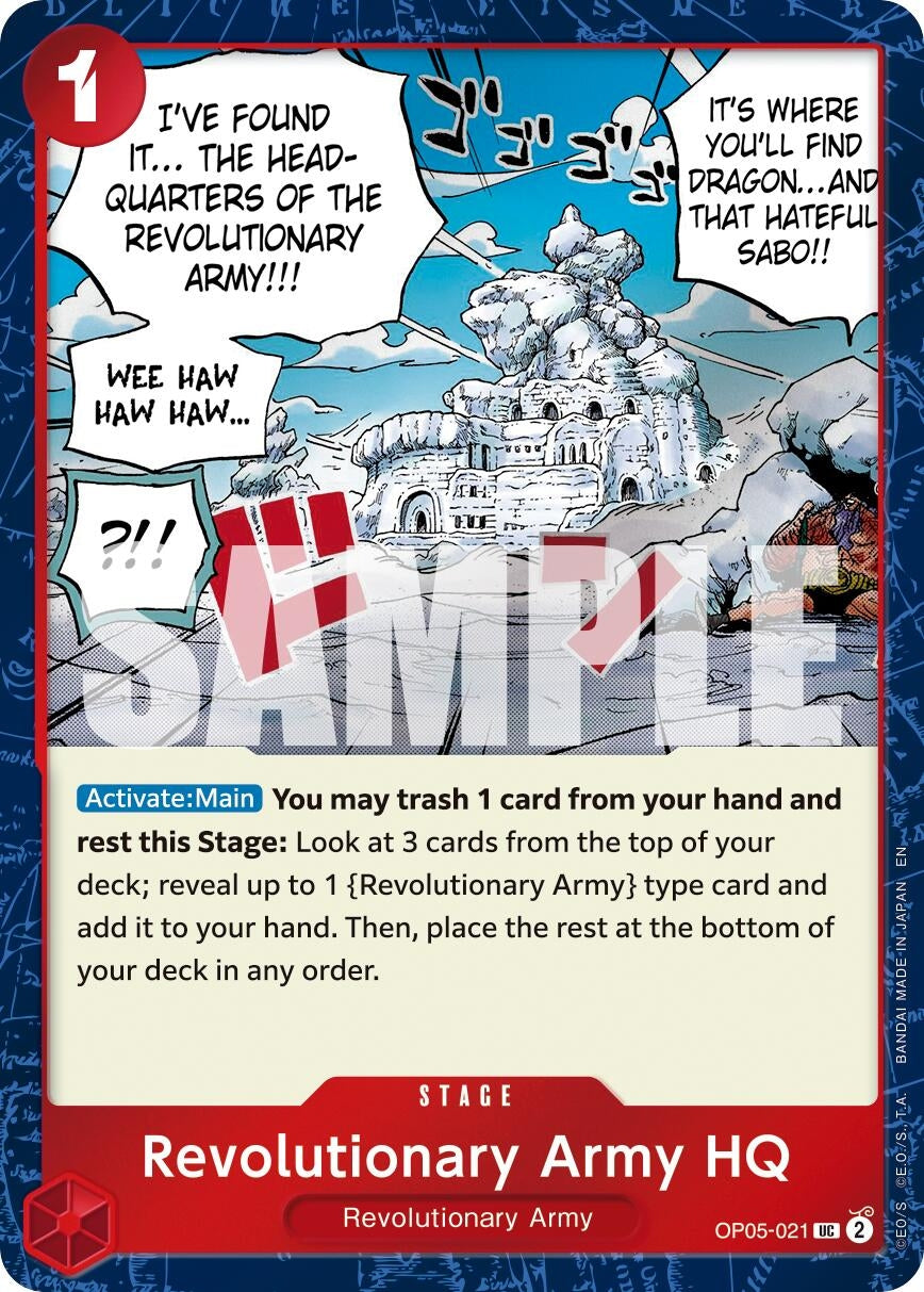 Image for Revolutionary Army HQ (Pirate Foil) (OP05-021) (PRB-02) - One Piece Card Game