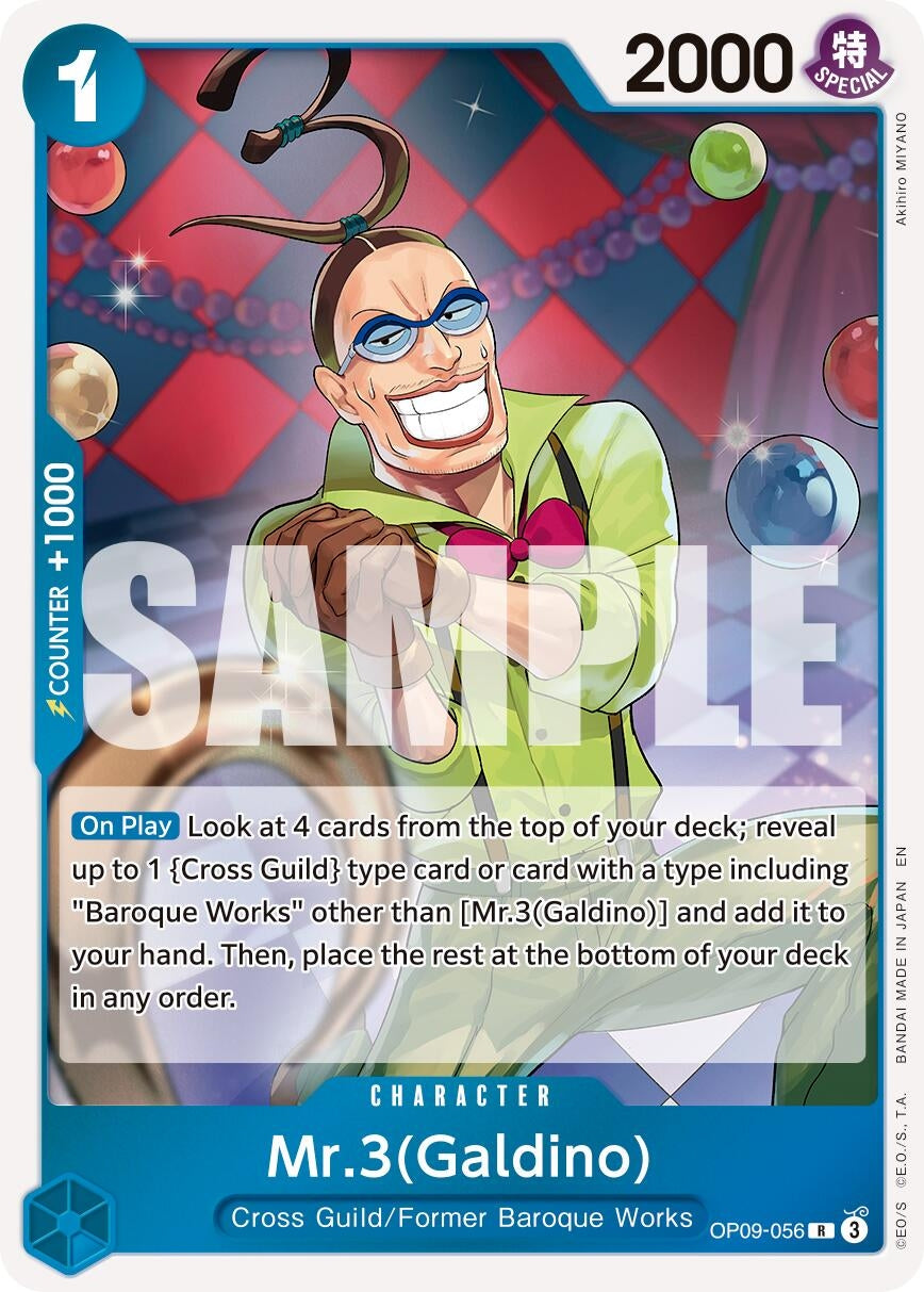 Image for Mr.3(Galdino) - OP09-056 (Reprint) (OP09-056) (PRB-02) - One Piece Card Game