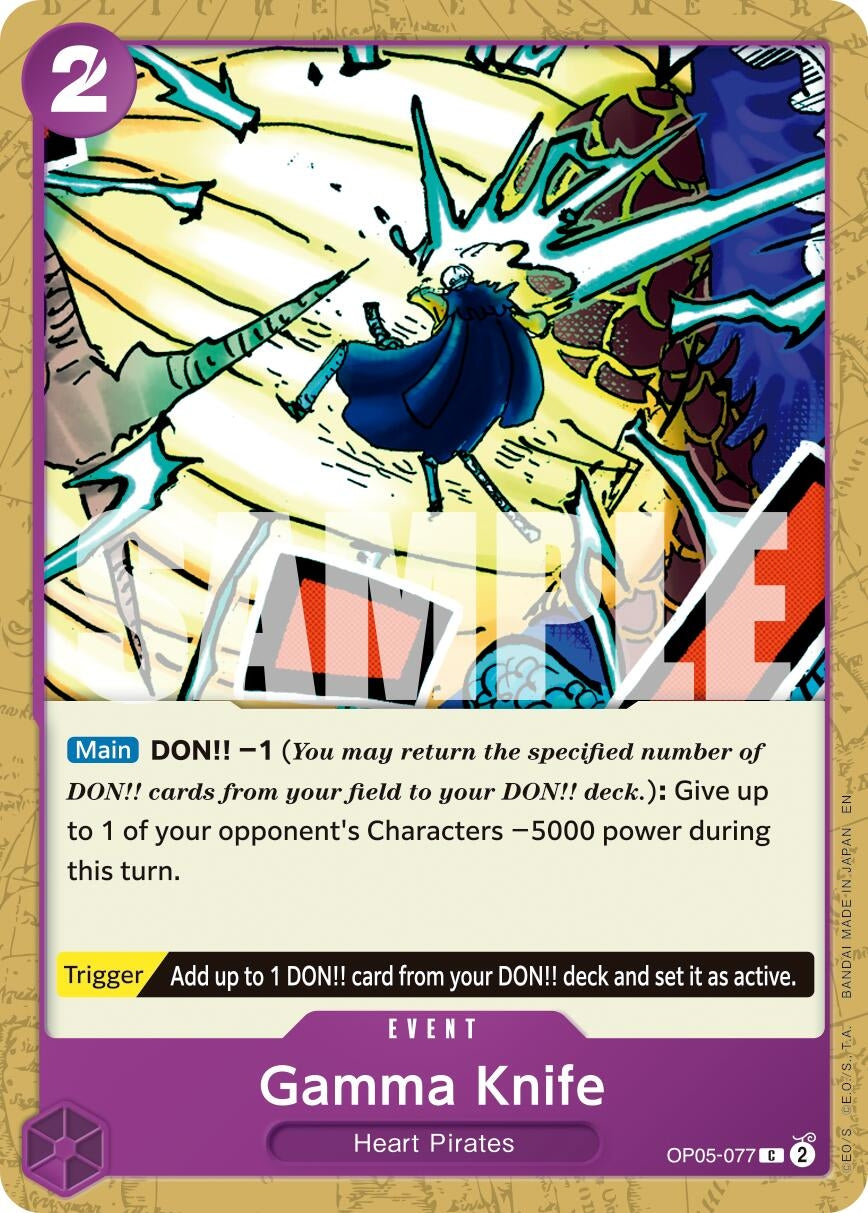 Image for Gamma Knife (Reprint) (OP05-077) (PRB-02) - One Piece Card Game