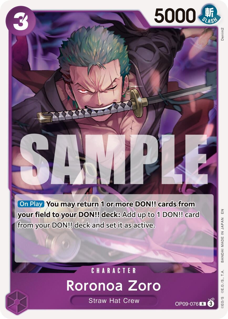 Image for Roronoa Zoro - OP09-076 (OP09-076) (PRB-02) - One Piece Card Game