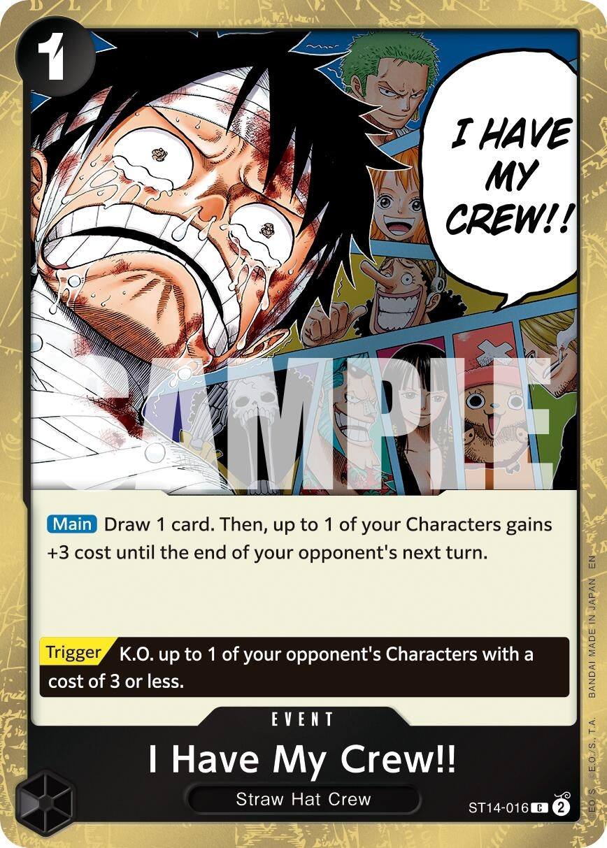 Image for I Have My Crew!! (Pirate Foil) (ST14-016) (PRB-02) - One Piece Card Game
