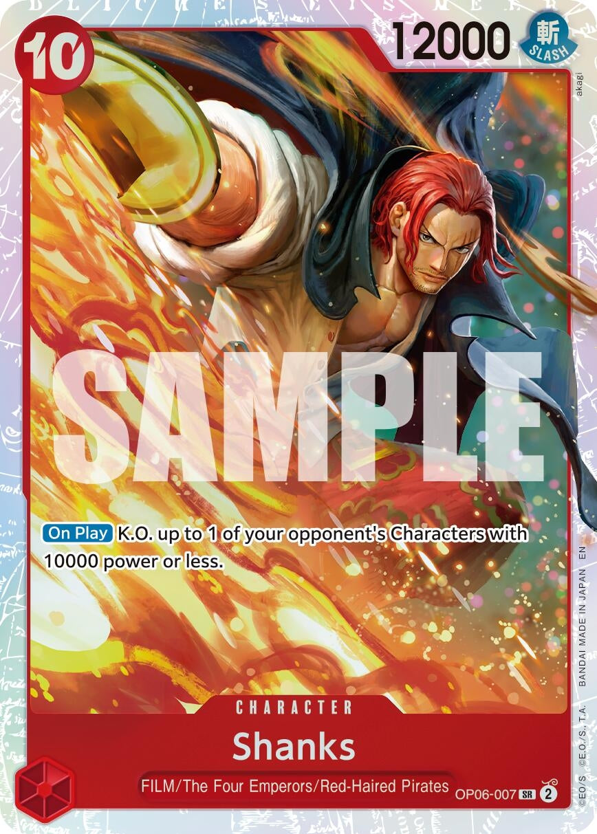 Image for Shanks (Reprint) (OP06-007) (PRB-02) - One Piece Card Game