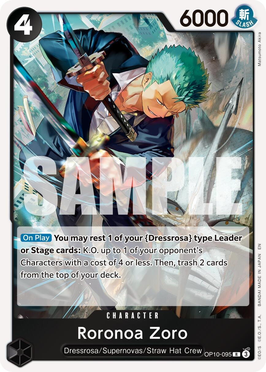 Image for Roronoa Zoro - OP10-095 (Reprint) (OP10-095) (PRB-02) - One Piece Card Game