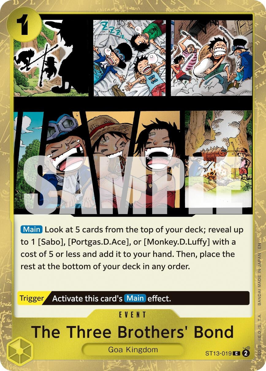 Image for The Three Brothers' Bond (Pirate Foil) (ST13-019) (PRB-02) - One Piece Card Game